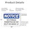 Signmission No Storage Permitted On Top Shelf Or Above 12', 18 in W x Rectangle, Plastic OS-2PACK-NS-P-1218-L-14864 - alternate 8